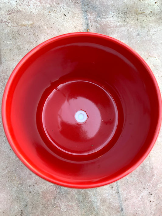 Red Country Heart Pot