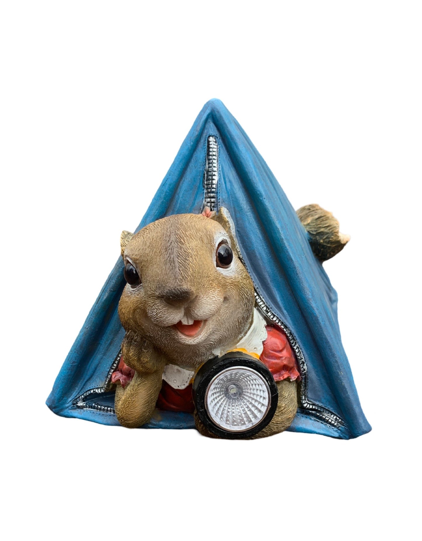 Camping Squirrel with Solar Flashlight