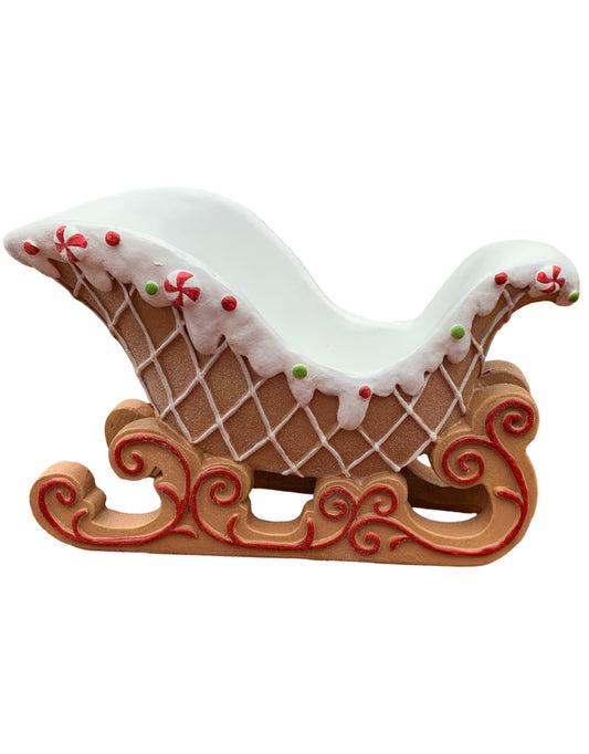 Resin Gingerbread Sleigh