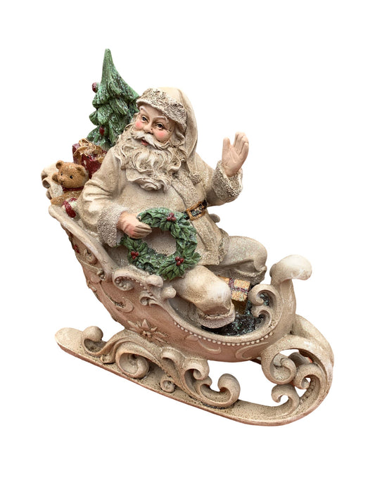 Resin Santa in Sleigh