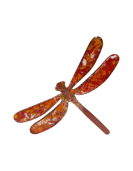 Copper Enamel Dragonfly