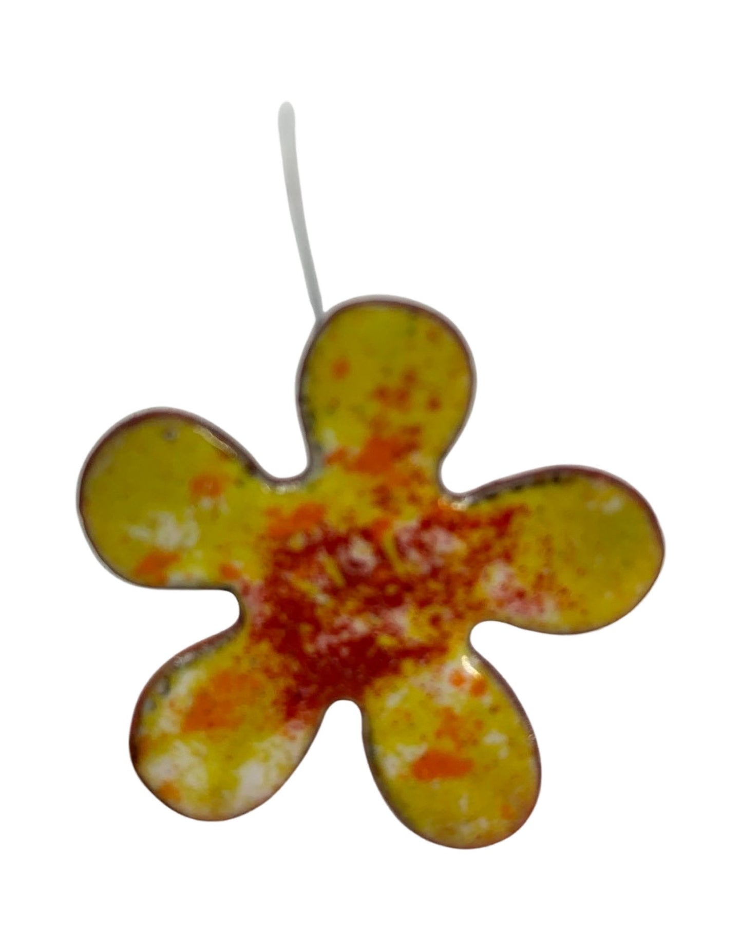 Copper Enamel Flower