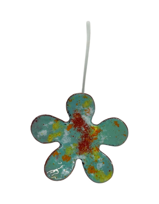 Copper Enamel Flower