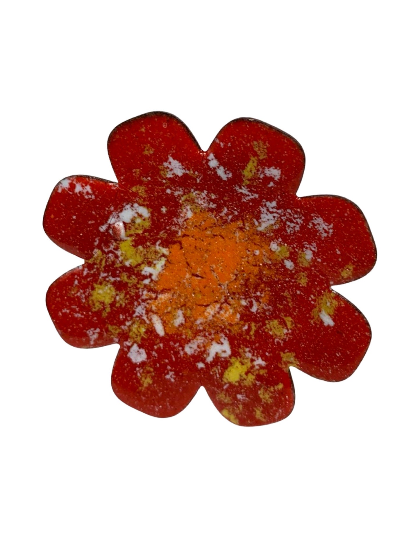 Copper Enamel Flower