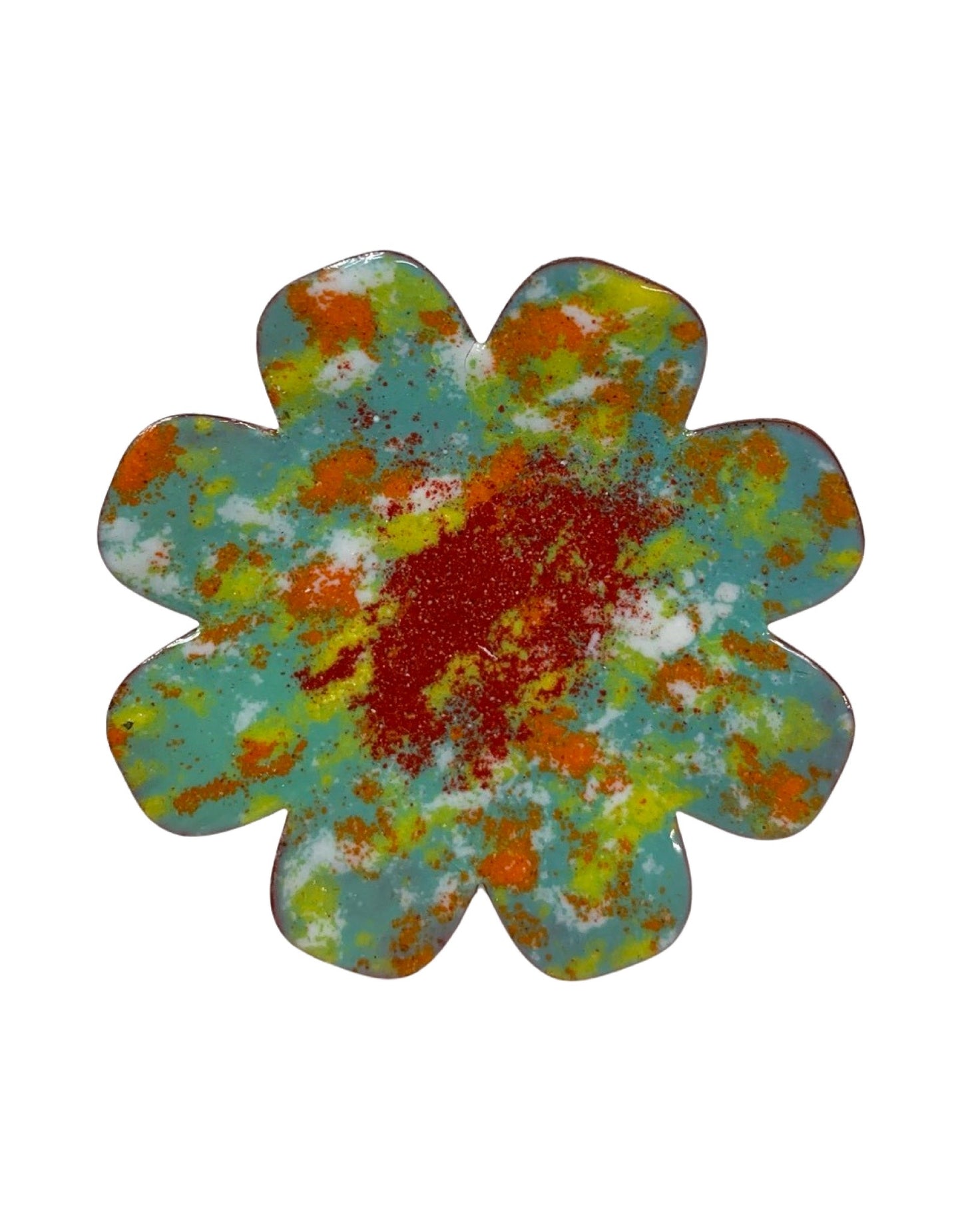 Copper Enamel Flower