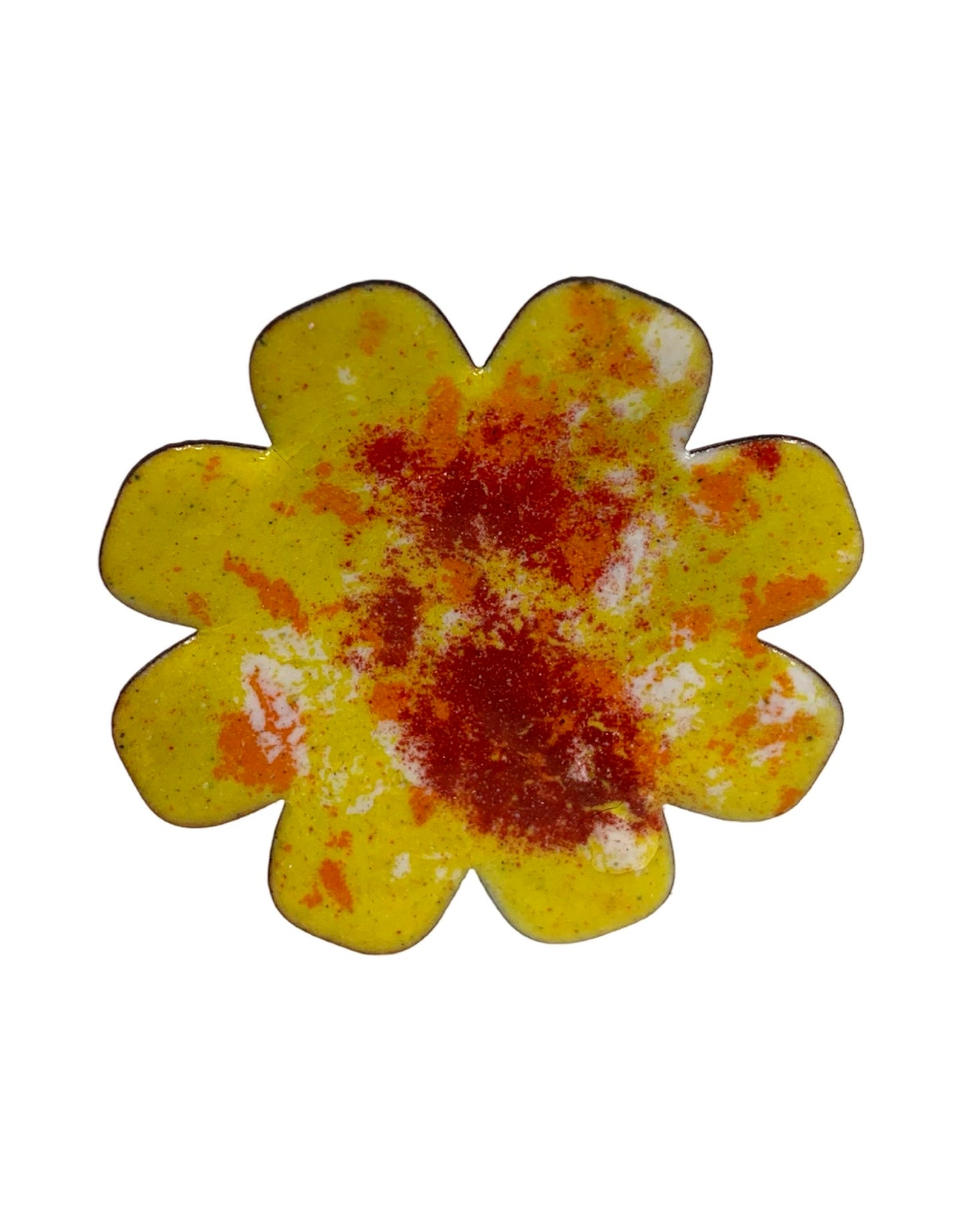 Copper Enamel Flower