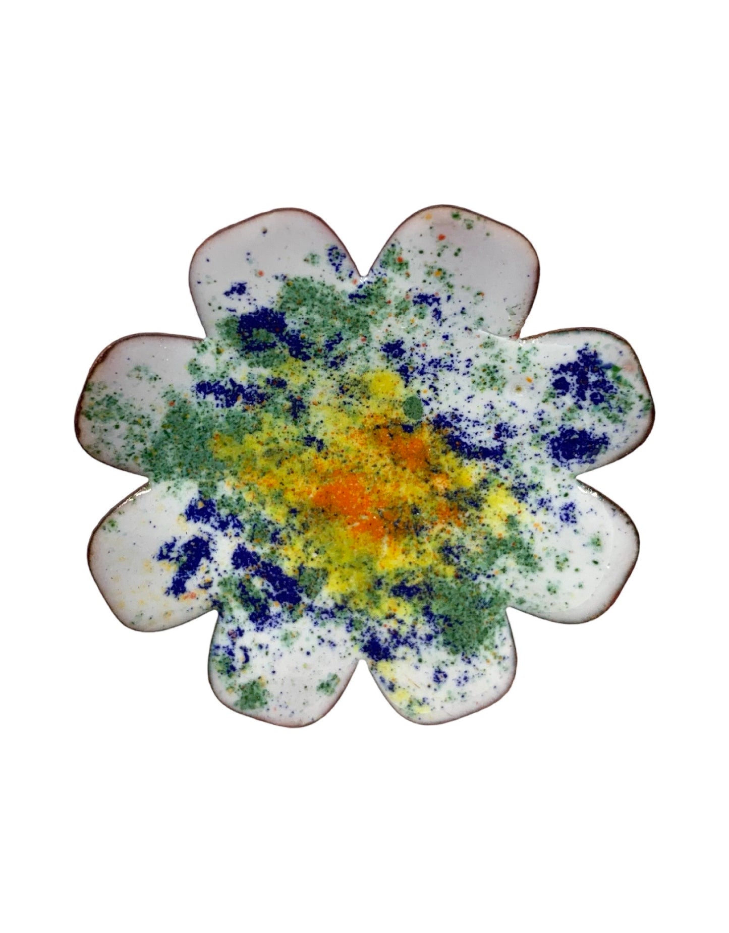 Copper Enamel Flower