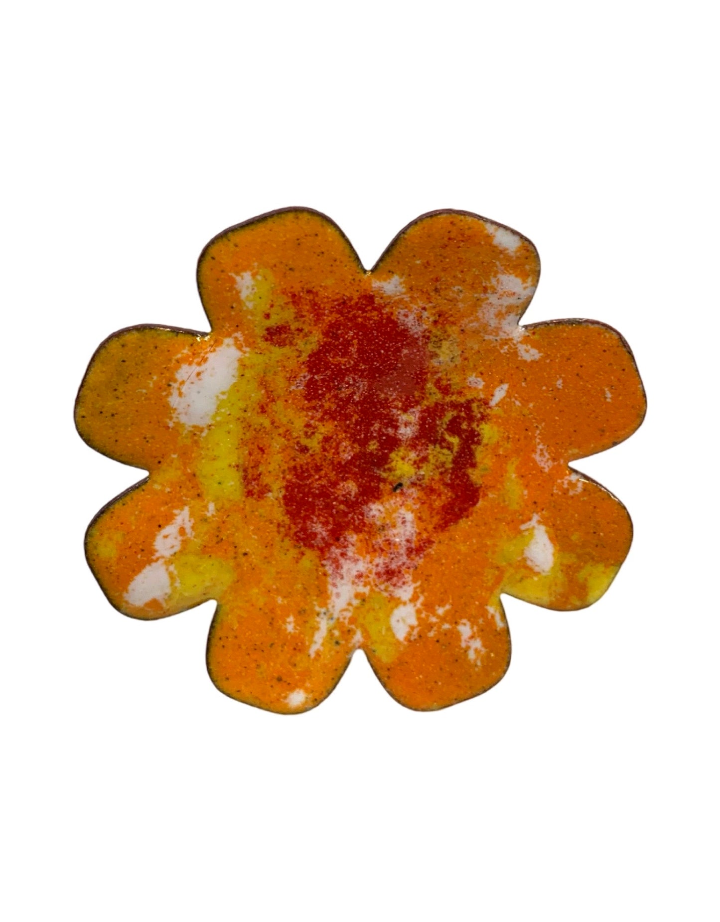 Copper Enamel Flower