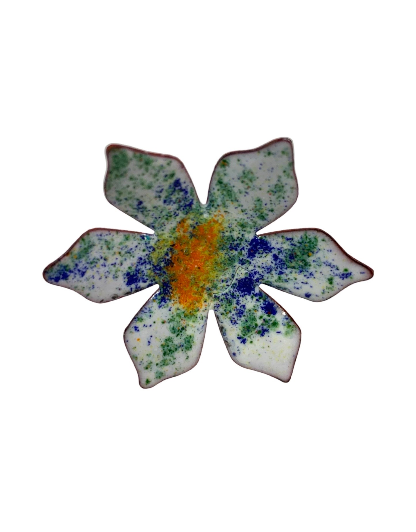 Copper Enamel Flower