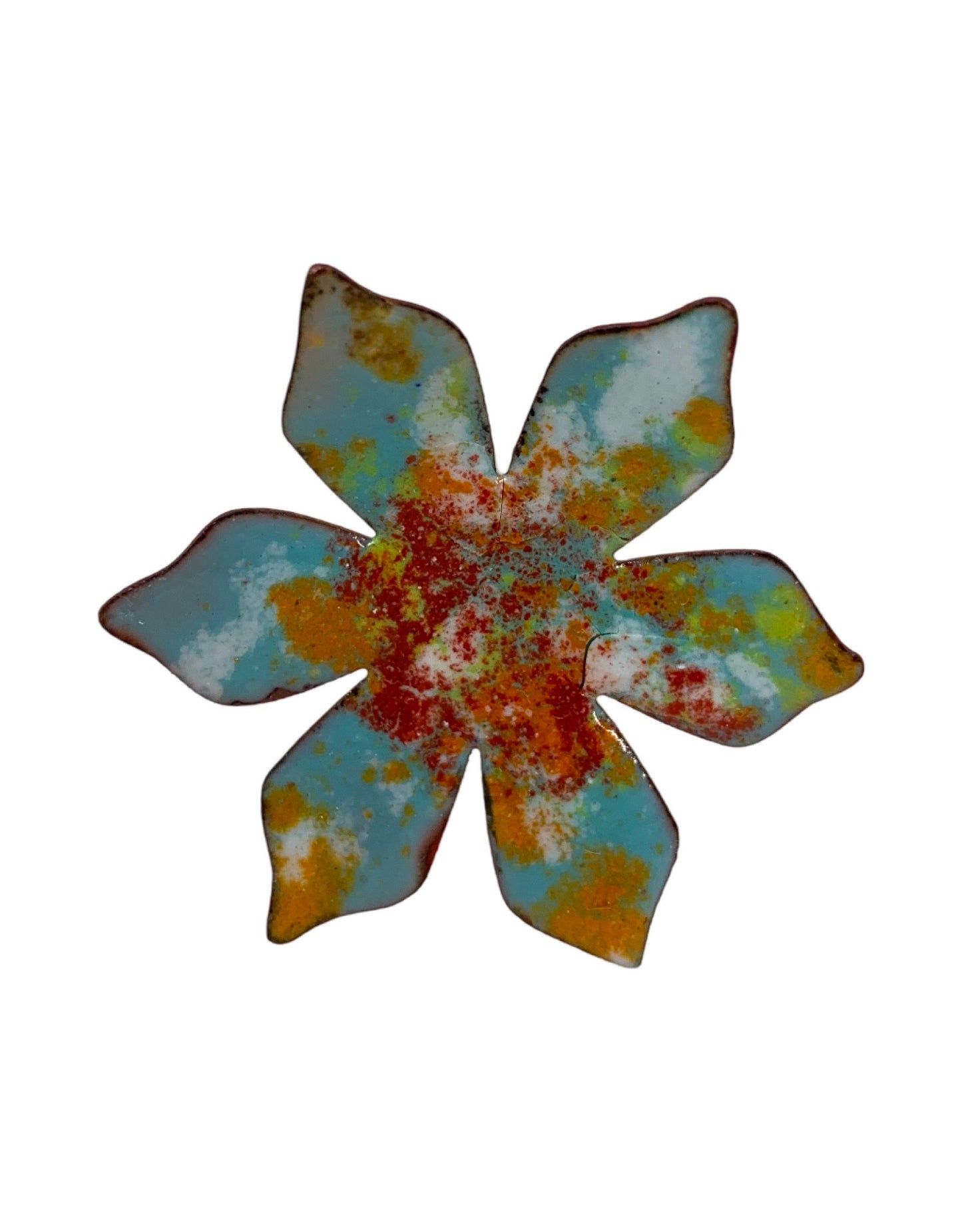 Copper Enamel Flower