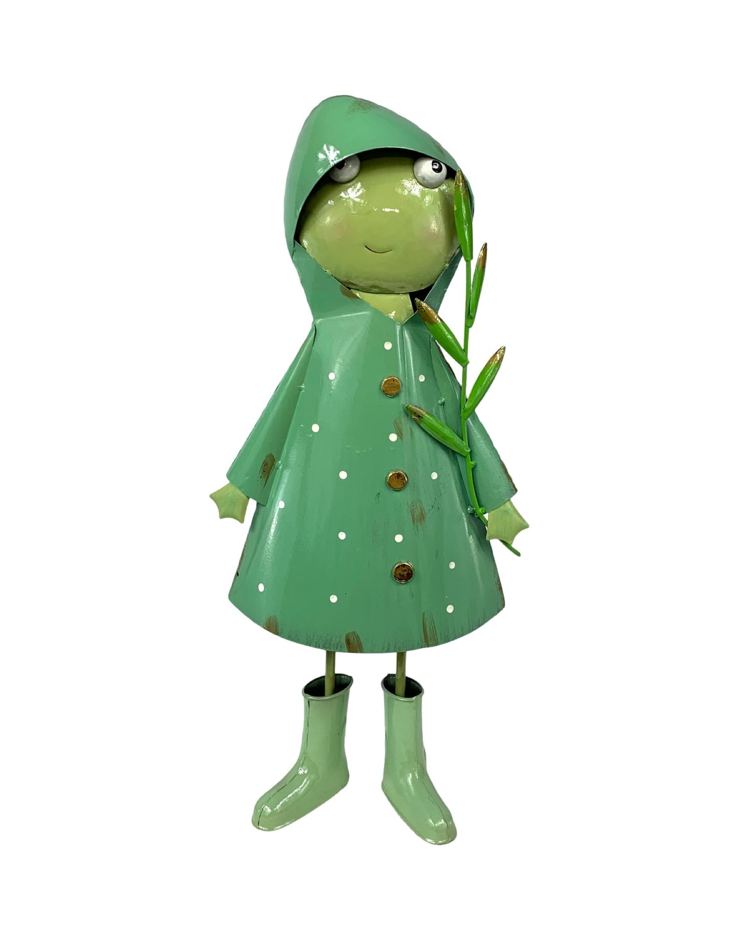 Metal Frog in Raincoat