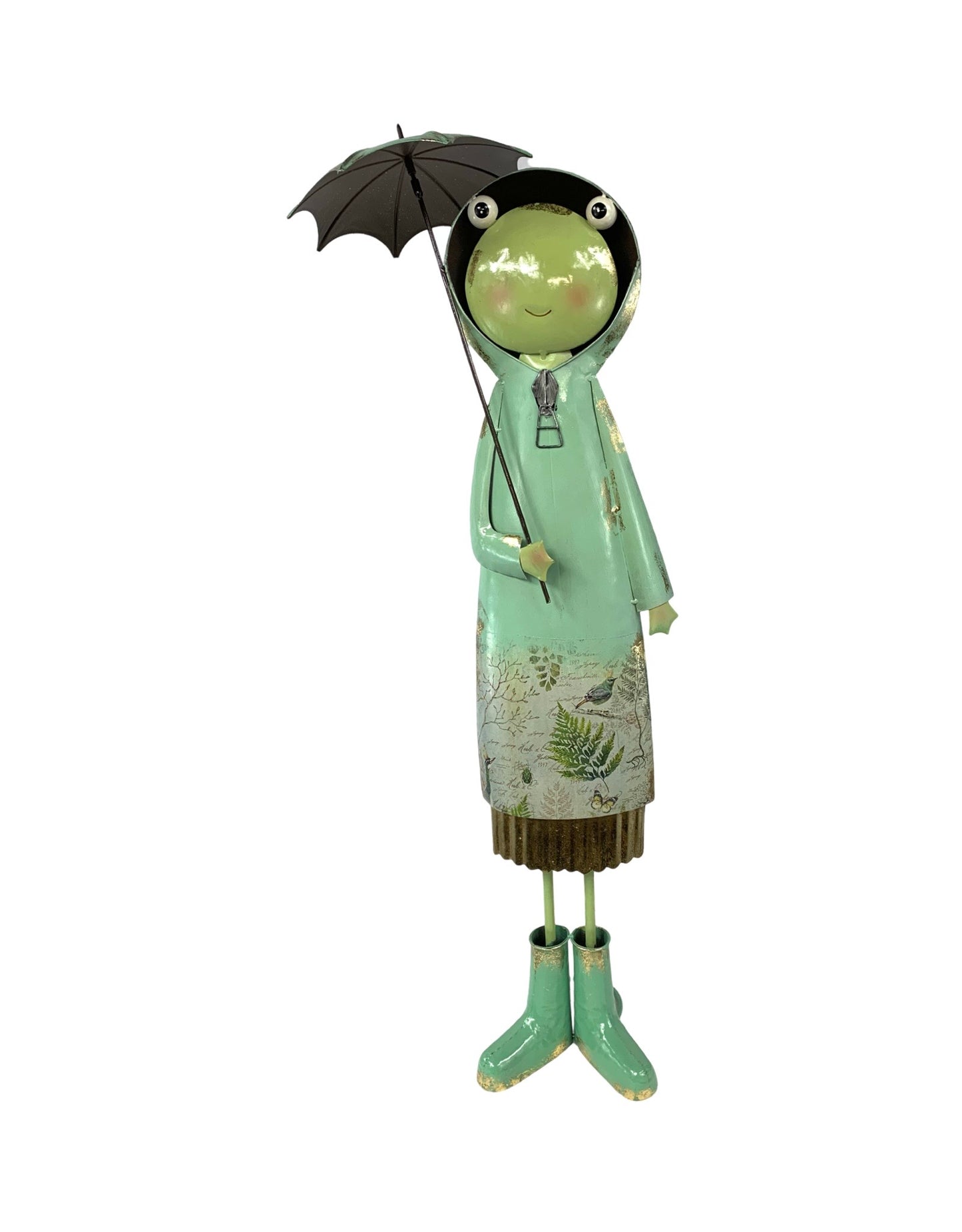 Metal Frog in Raincoat