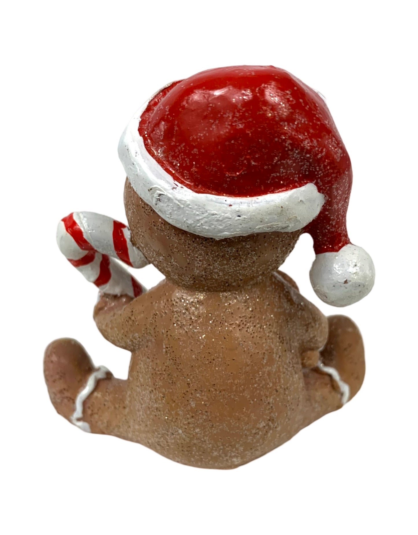 Resin Gingerbread Man w/Candy Cane