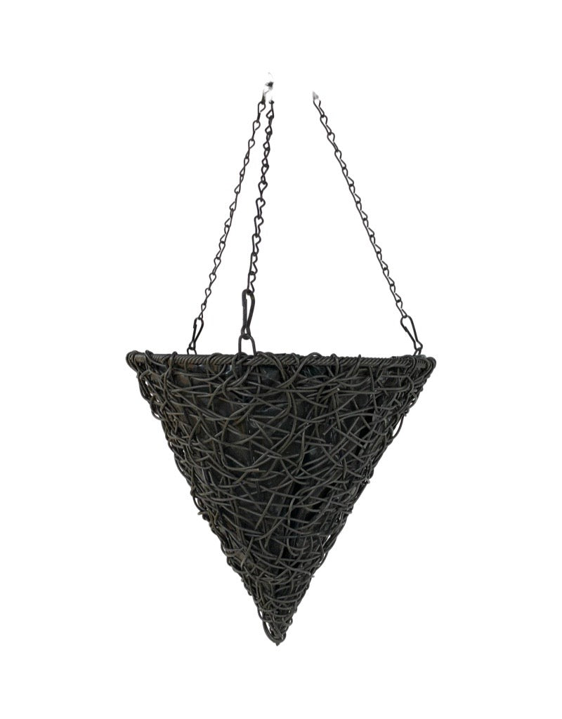 Twisted Cone Hanging Basket 14 inch