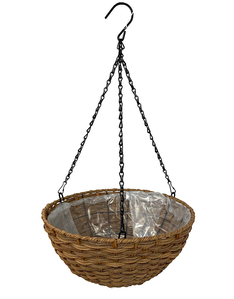 Resin Woven Hanging Basket