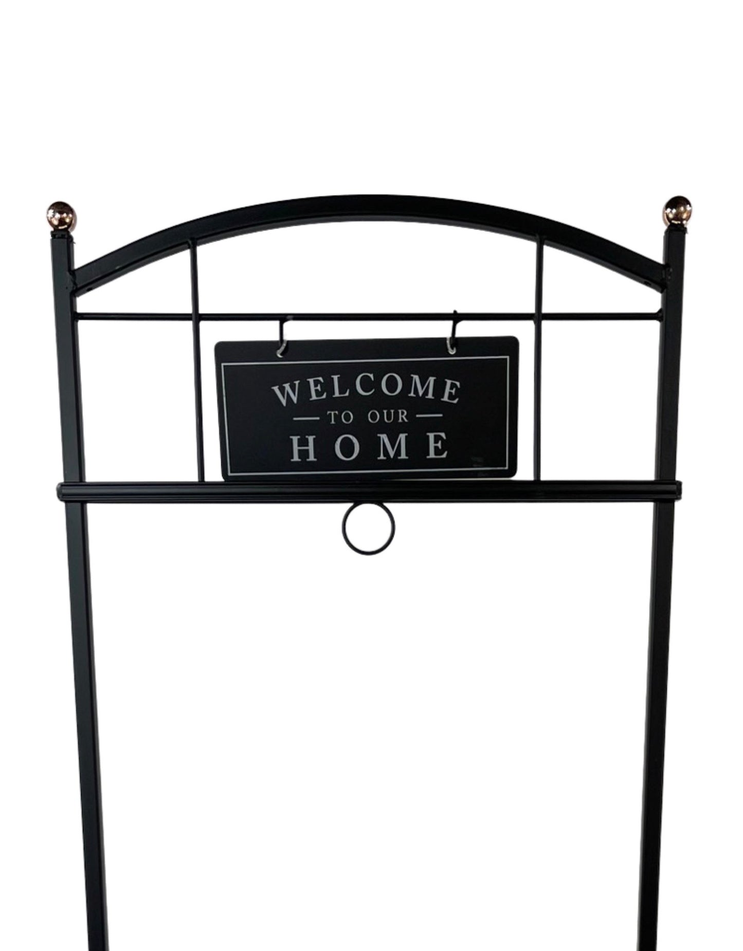 Welcome Home Hanging Basket Stand