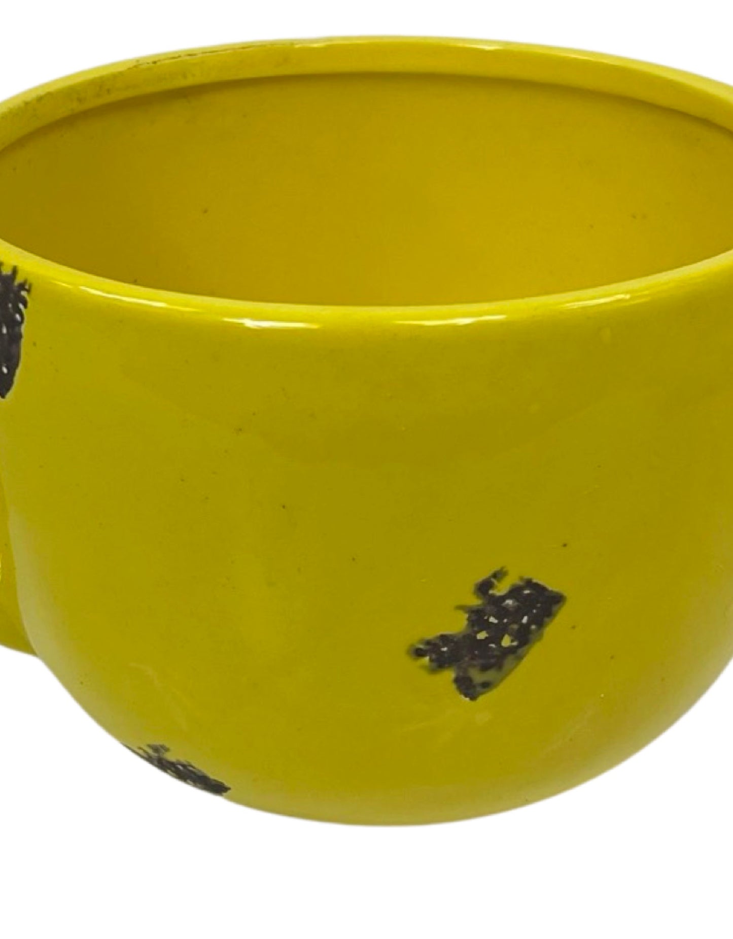 Tea Cup Yellow Ceramic 6 Inch