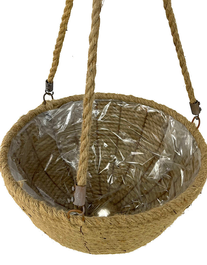 Nautical Rope Hanging Basket 12 Inch