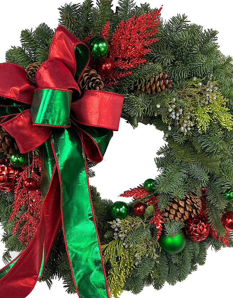 Designer Holiday Wreath 24 Inch #1