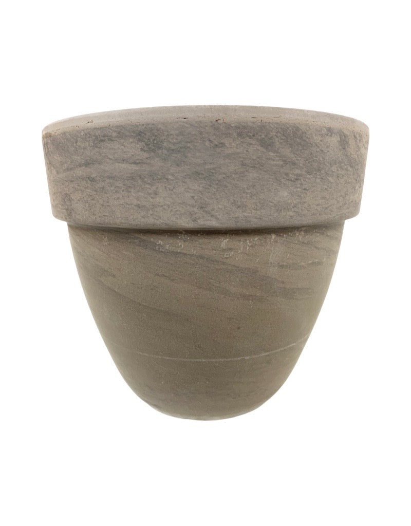 Pot TC Dark Marble Lavante Basalt 8 Inch