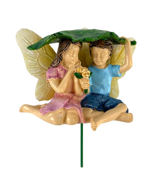 Fairy Pair Caught in the Rain