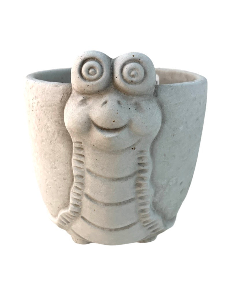 Concrete Snail Pot