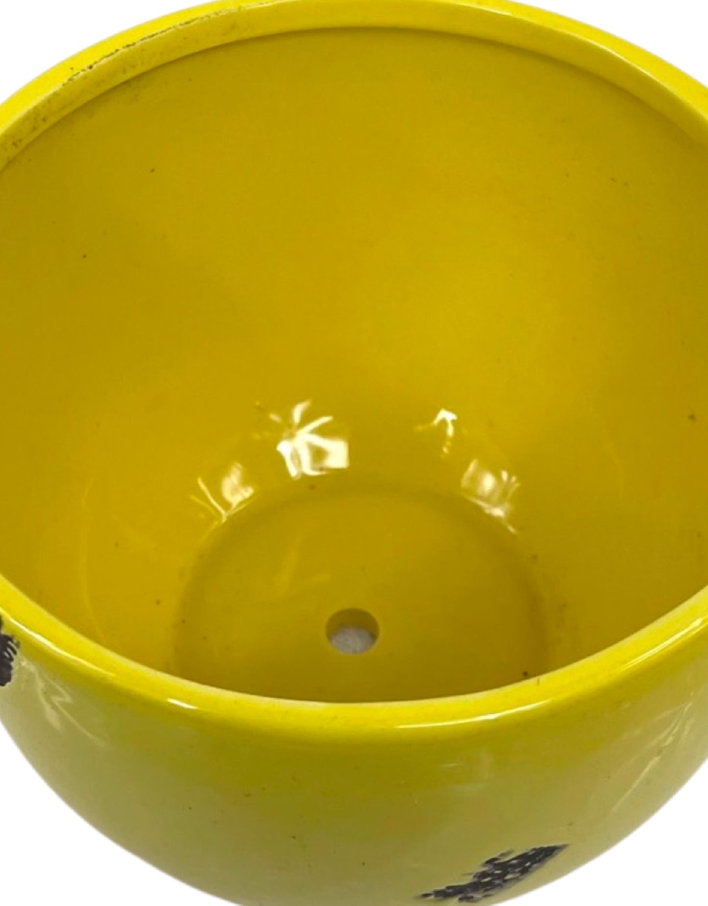 Tea Cup Yellow Ceramic 6 Inch