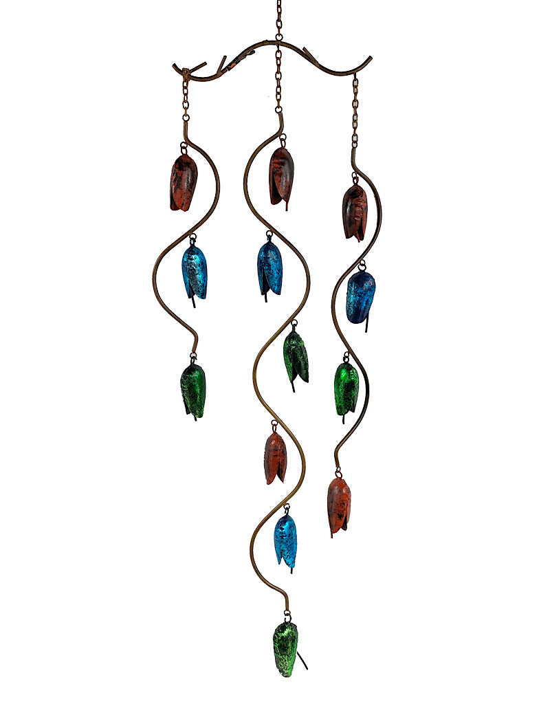 Triple Bell Spiral Wind Chime