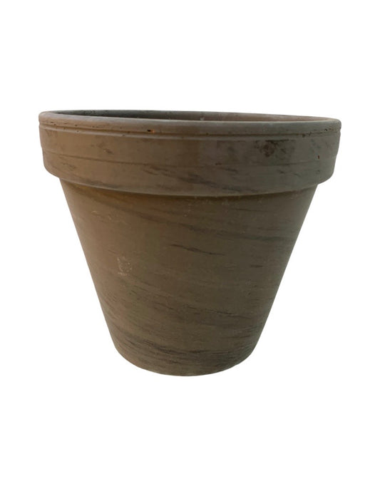 Pot TC Dark Marble 6 Inch