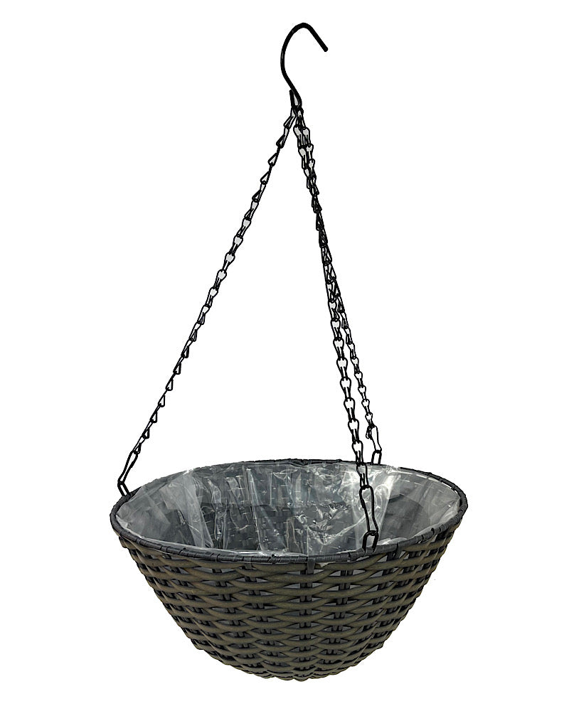 Resin Woven Hanging Basket