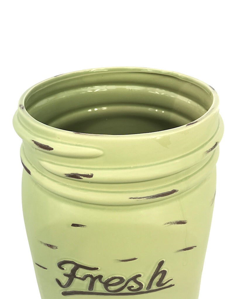 Mason Jar Pot - Green - Large