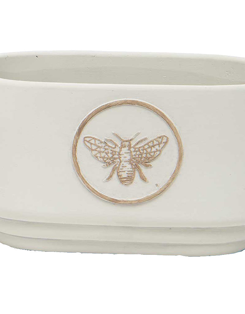 Bee Crest Oval Pot