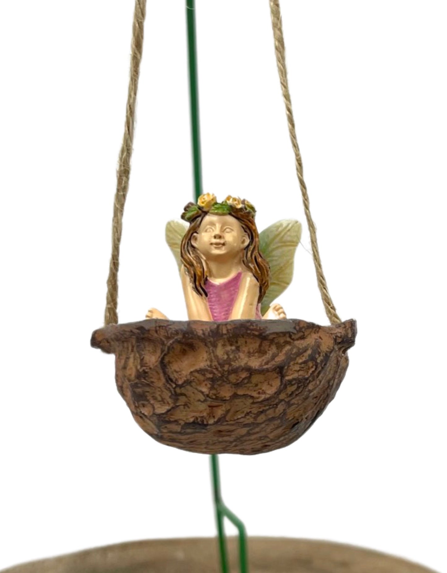 Fairy Swinging in Walnut with Hook